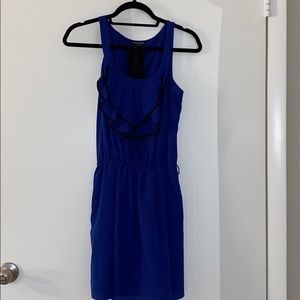 Express Blue and Black Dress